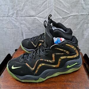 %Nike Air Pippen Camoflague Black/Flash Lime-Anthracite Size 12 / A 33